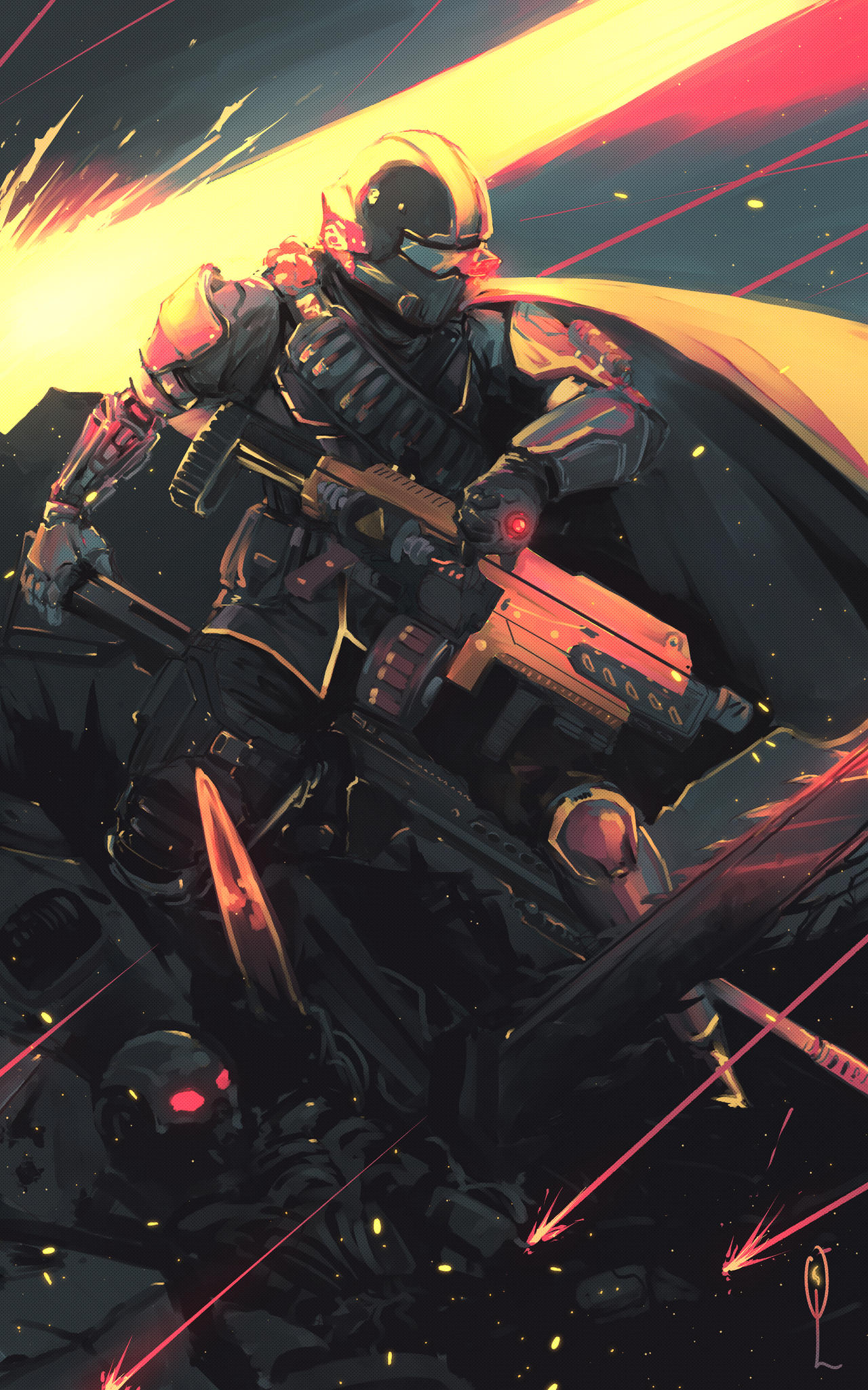 Shell Diver Helldiver 2_Fanart_ For the Creek by ObsidianLantern on DeviantArt