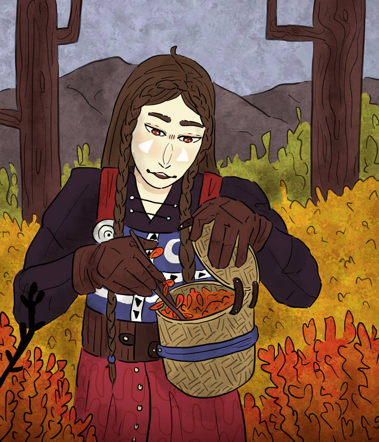 Someone grathering herbs... By someone i mean Solomon lol