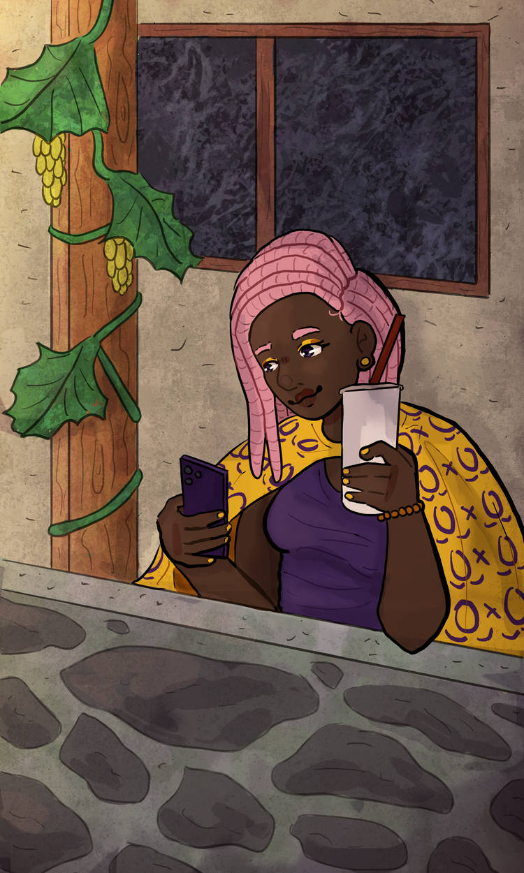 Etanta Woman drinking a soda