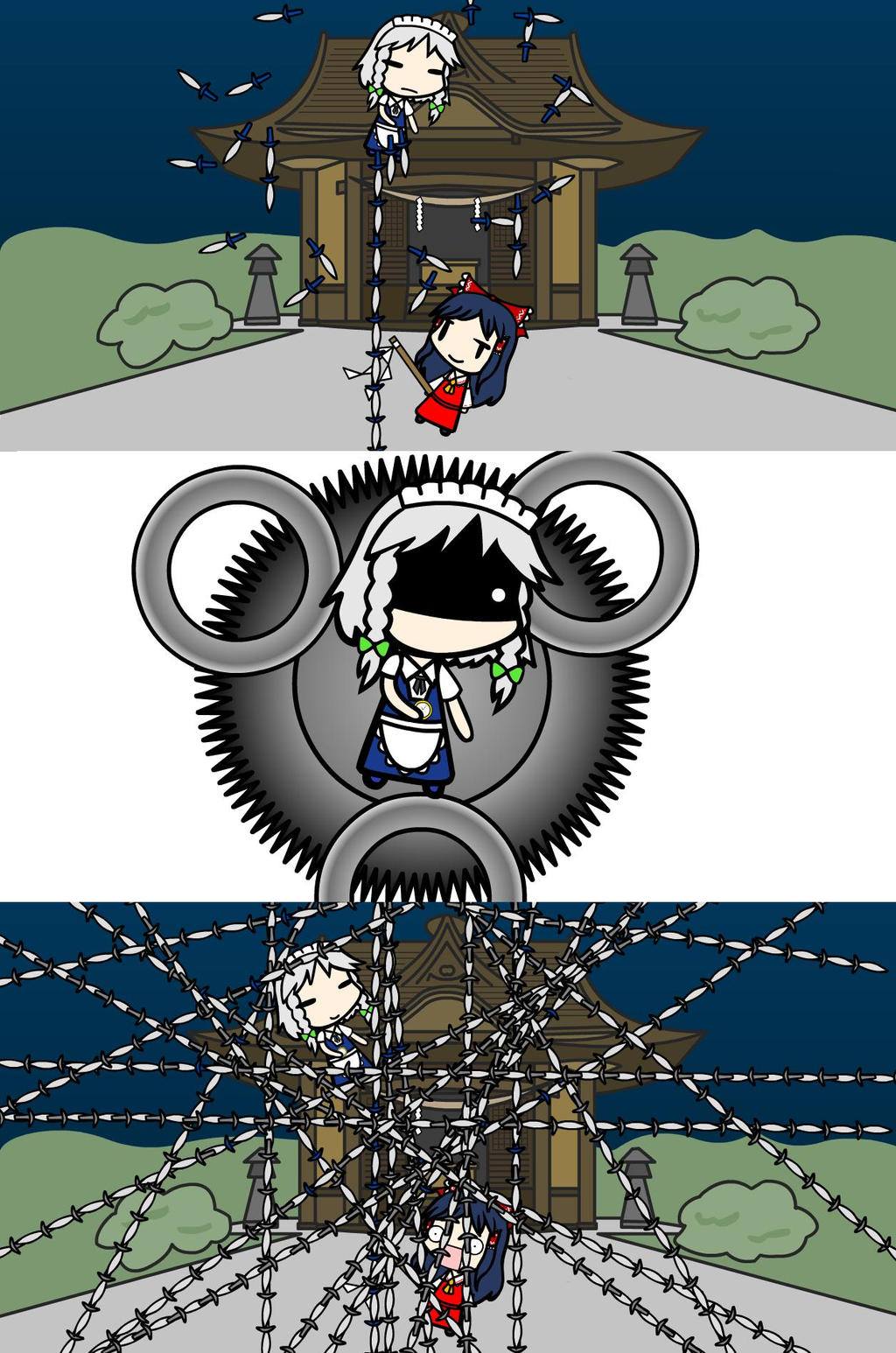 Sakuya- Deflation World by TraditionalYoungMan on DeviantArt