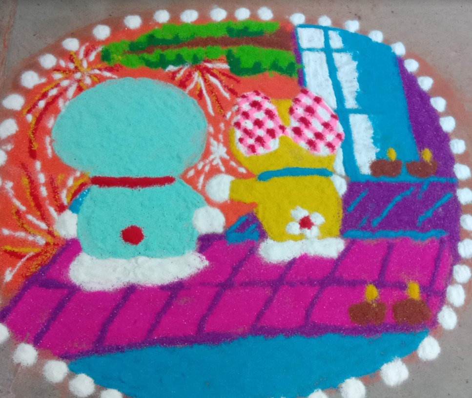 Doraemon Rangoli Designs Doraemon - Rangoli by anuradha180907 on DeviantArt