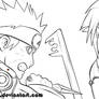 NARUTO vs. SORA lineart