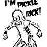 Pickle Rick stencil