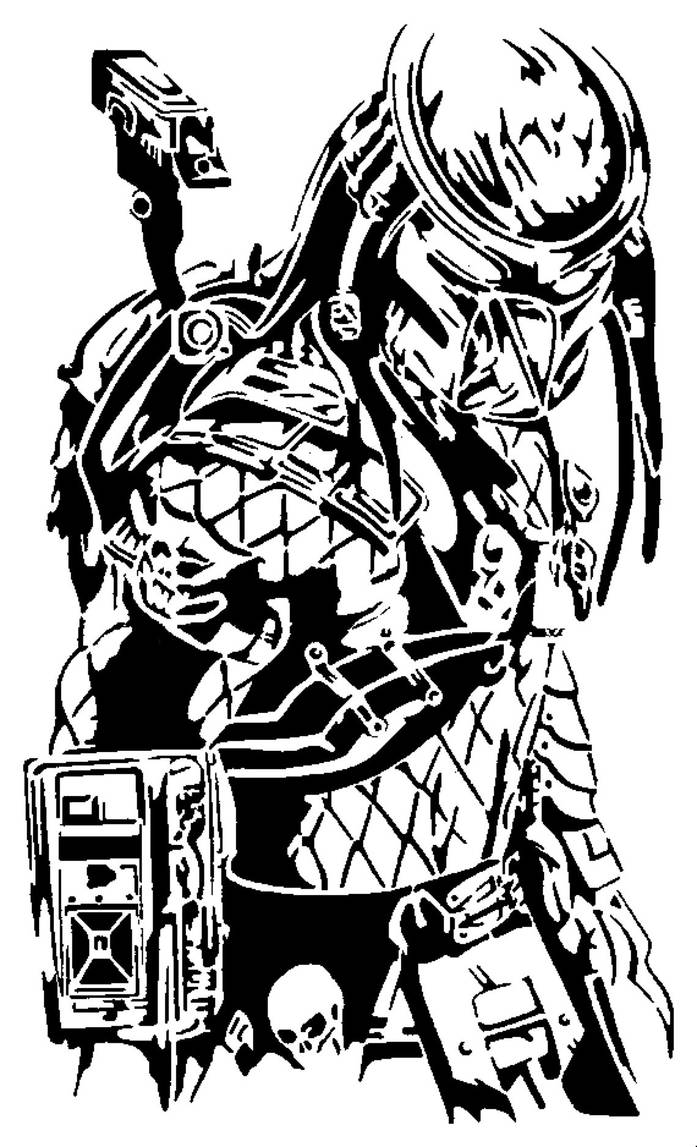 The Predator Stencil By LongQuang On DeviantArt the-predator-stencil-by-longquang-on-deviantart