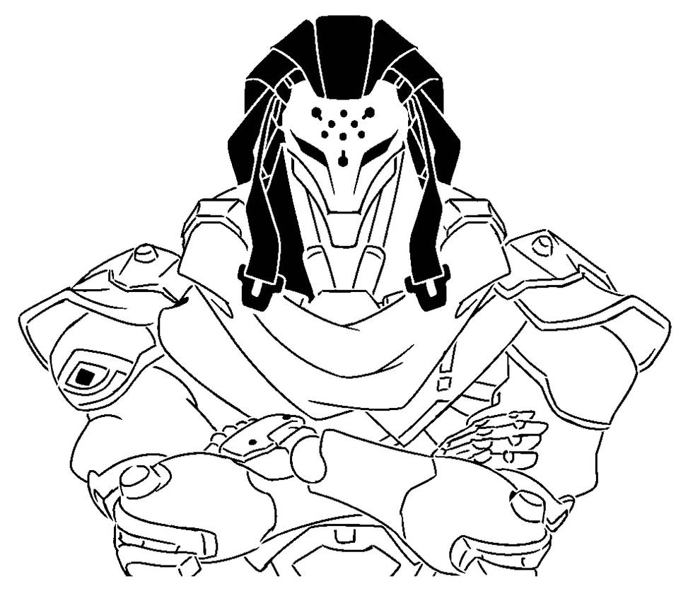 Ramatra Line Drawing Ramattra stencil by LongQuang on DeviantArt