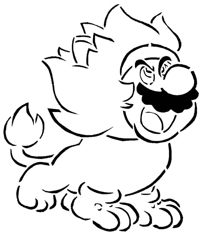 Giga Cat Mario stencil by LongQuang on DeviantArt