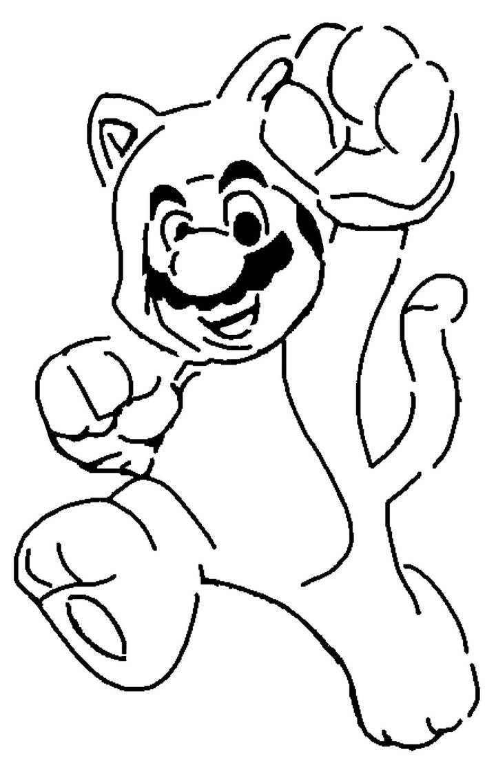 Cat Mario stencil by LongQuang on DeviantArt