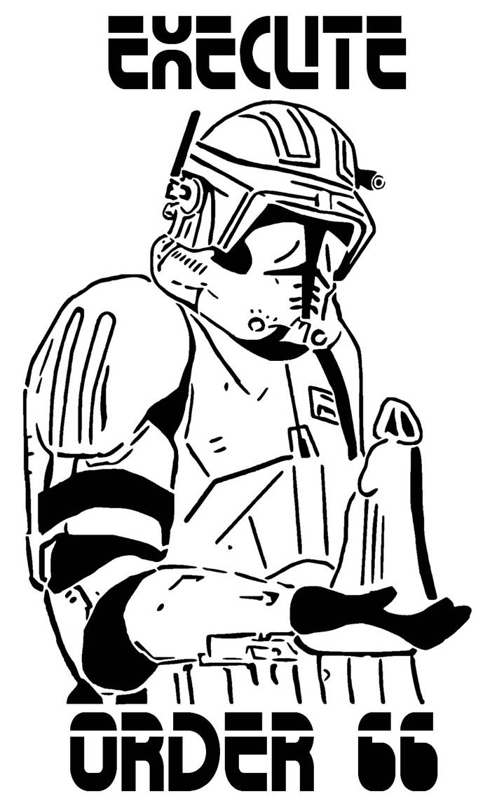 Commander Cody stencil by LongQuang on DeviantArt