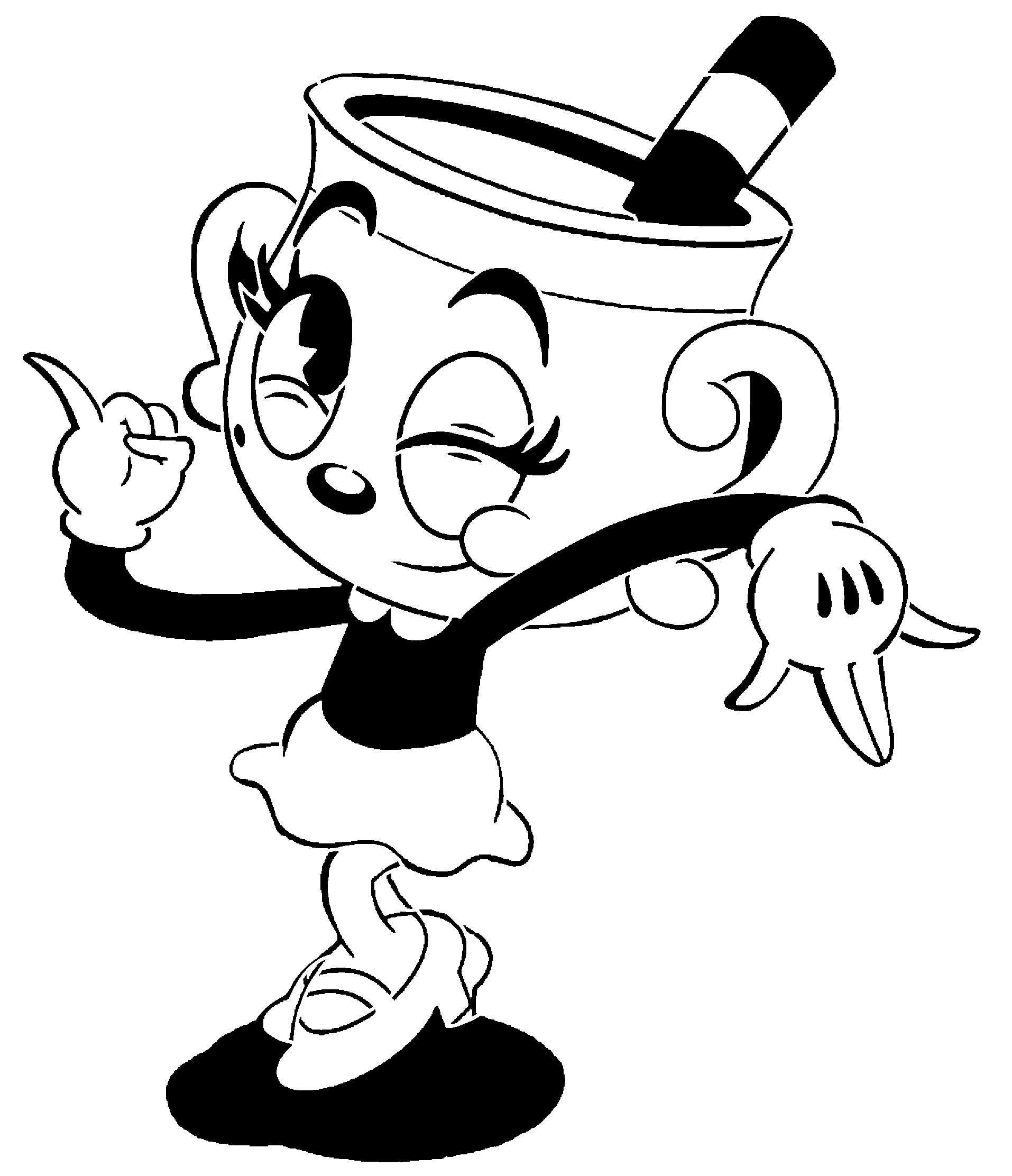 The Cuphead Show Ms Chalice Clipart Svg Pdf (Instant Download) 