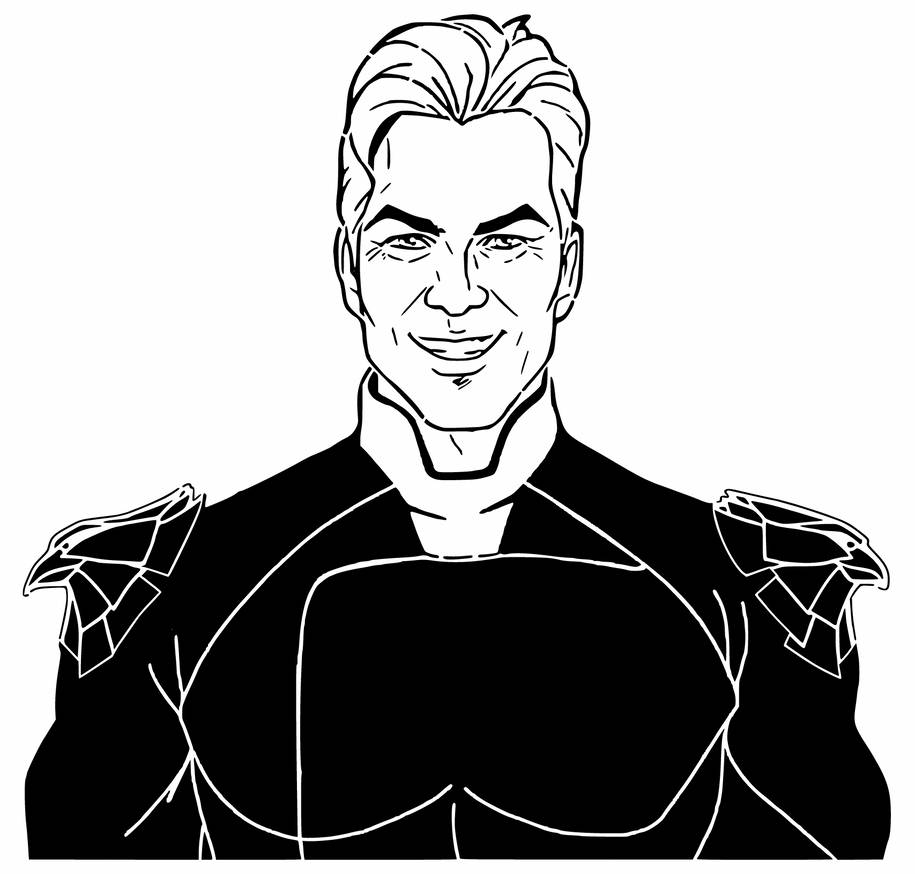 Homelander Colour In Homelander stencil by LongQuang on DeviantArt