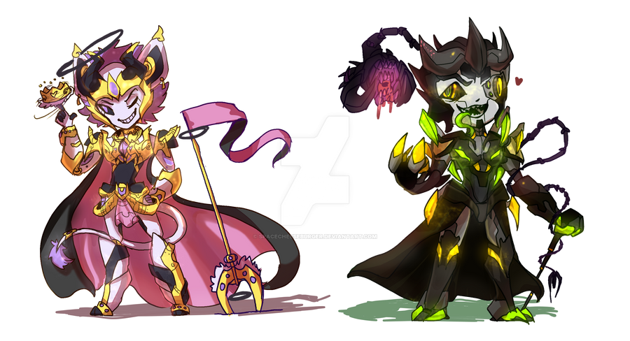 Chibi sketch commission examples by SPACEcheeseburger on DeviantArt