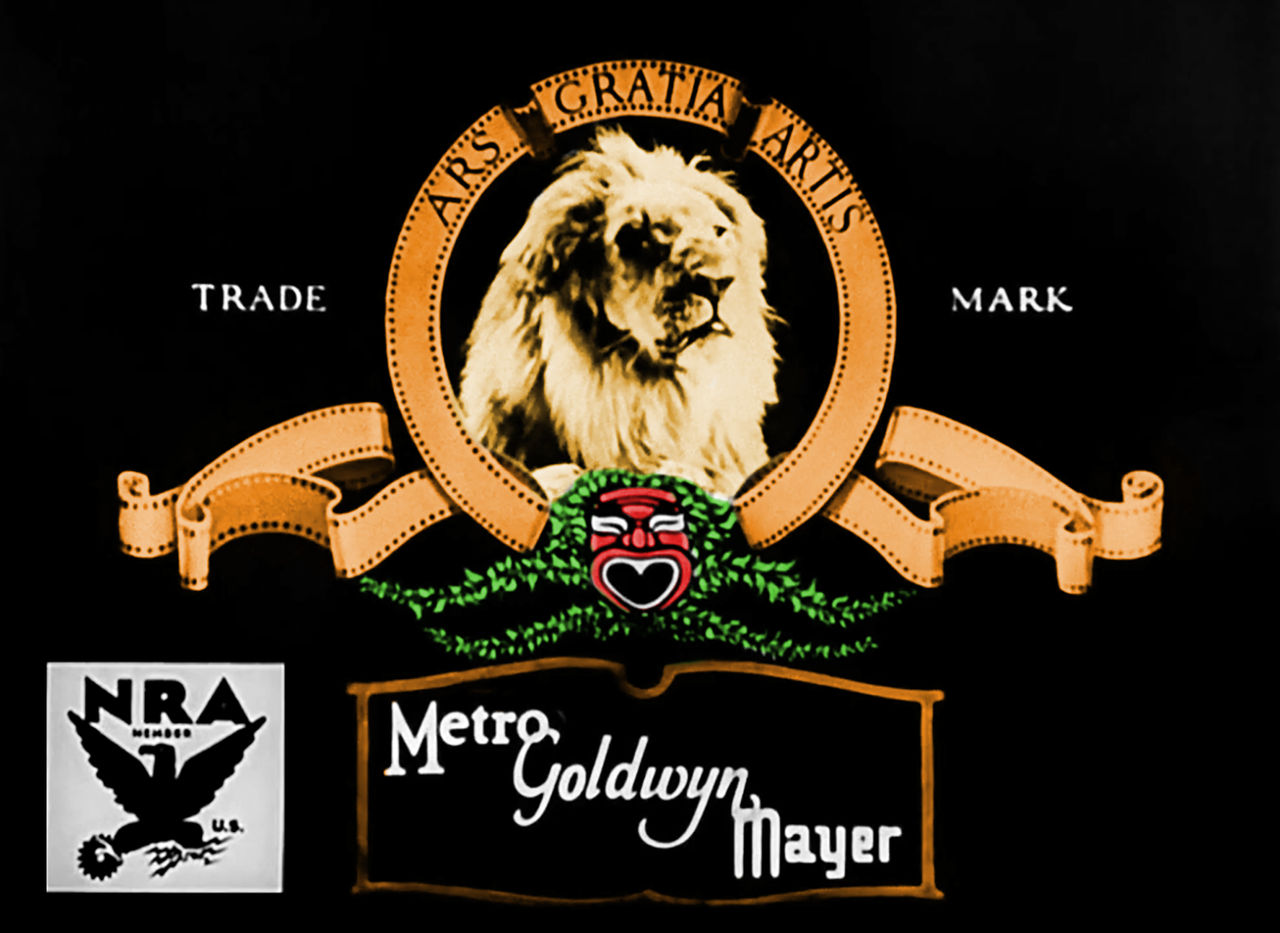 MGM logo (1933-1935, w/NRA emblem) (colorized) (1) by ...