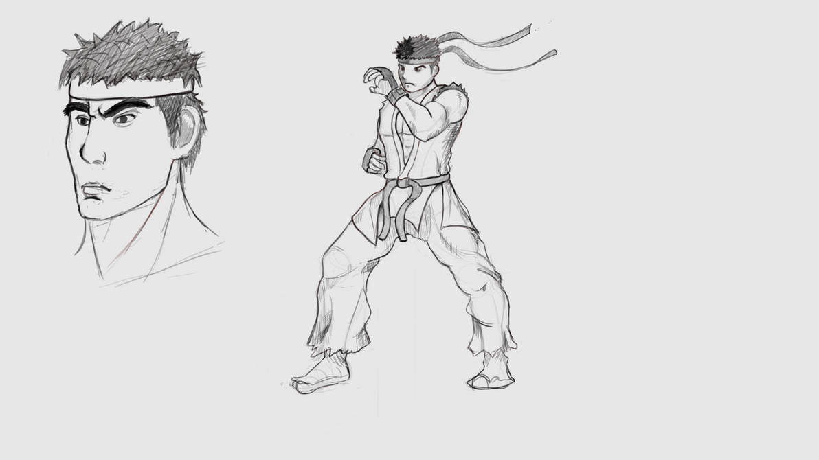 Drawing Practice Ryu Ryu Practice by JJ-Hendrikx on DeviantArt