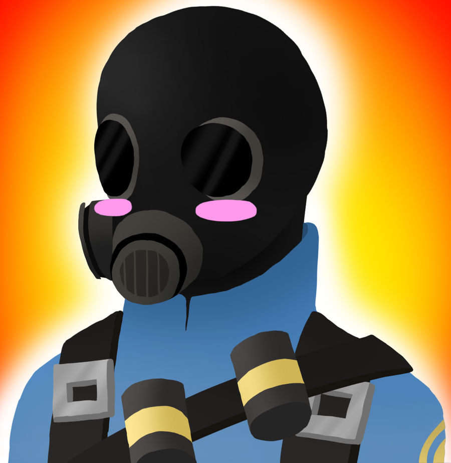 Blue Muscle Pyro BLU Pyro by MissHornet on DeviantArt