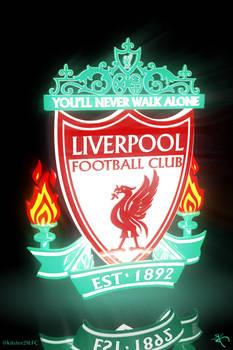 Illuminated Liverpool logo.