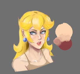 Peach bust