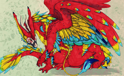 Scarlet Macaw Dragon