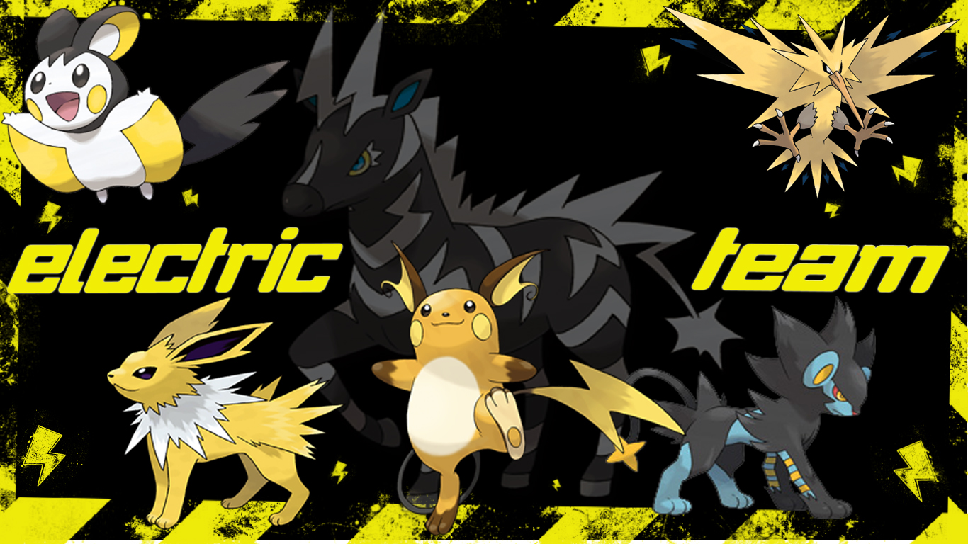 Pokemon Electric Team by cozzie333 on DeviantArt Pokemon Electric Team by cozzie333 on DeviantArt