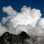 Clouds on mountains