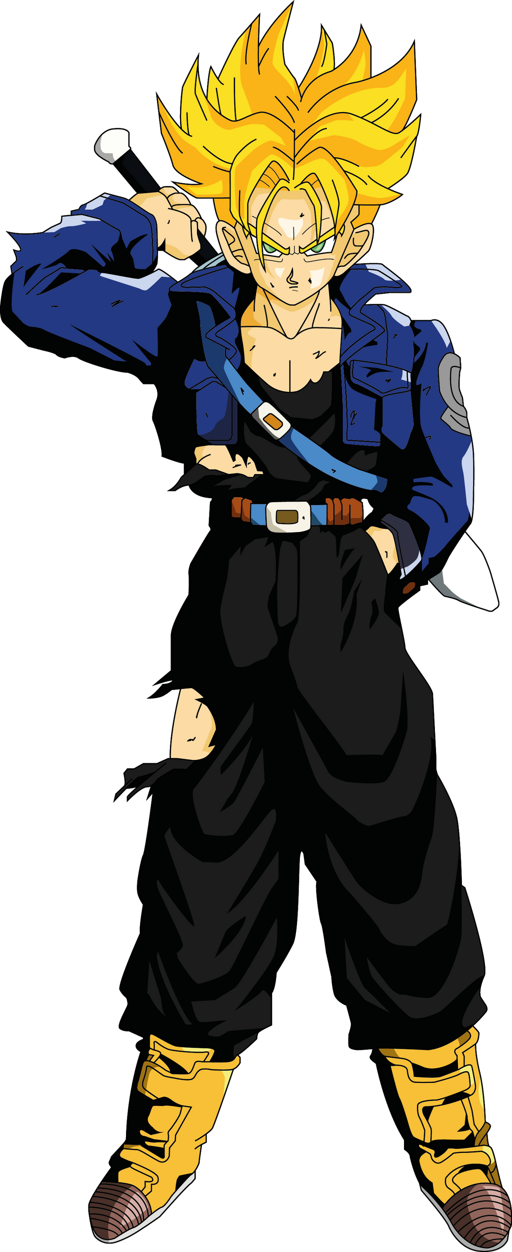 Trunks SS con espada by luigicuau10 on DeviantArt