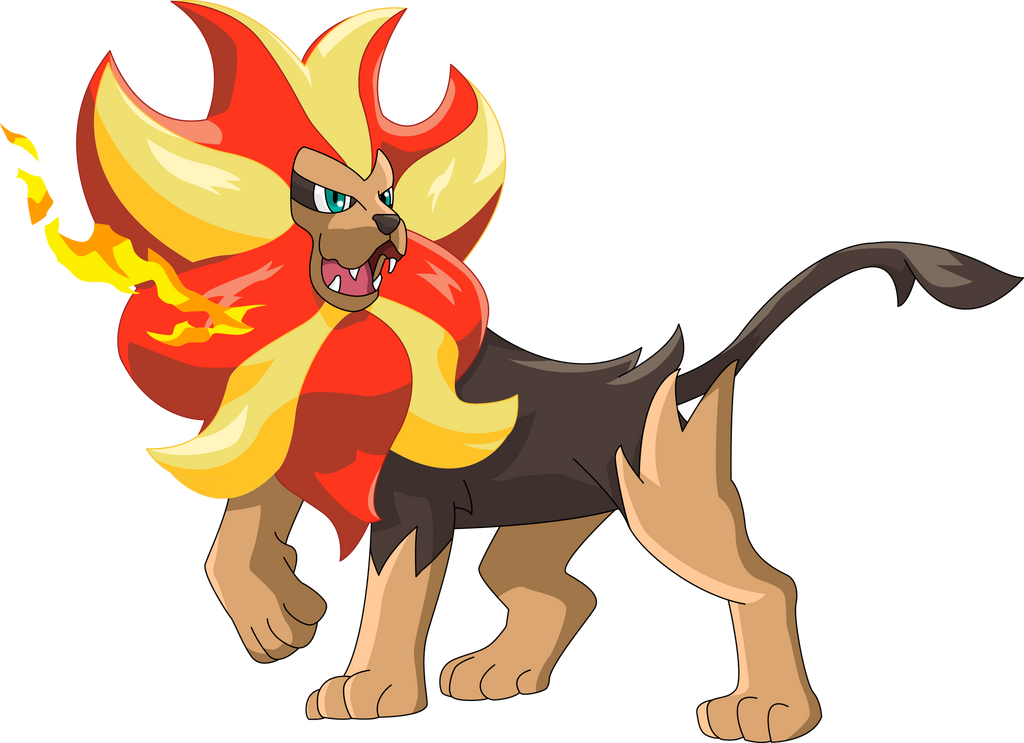 668 - Pyroar by luigicuau10 on DeviantArt