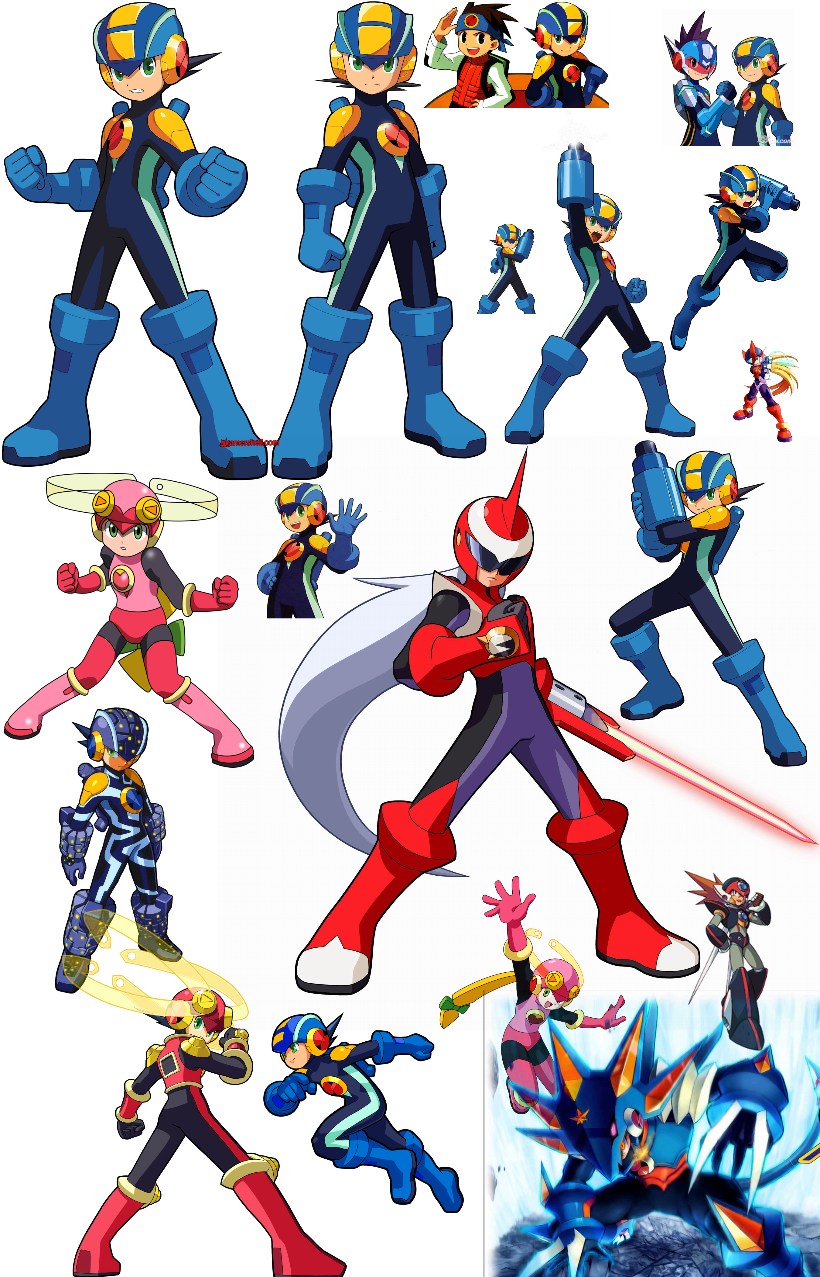 Megaman Battle Network Battlepose