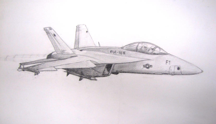 F 18 Super Hornet Drawing