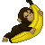 Sleeping chimp avatar
