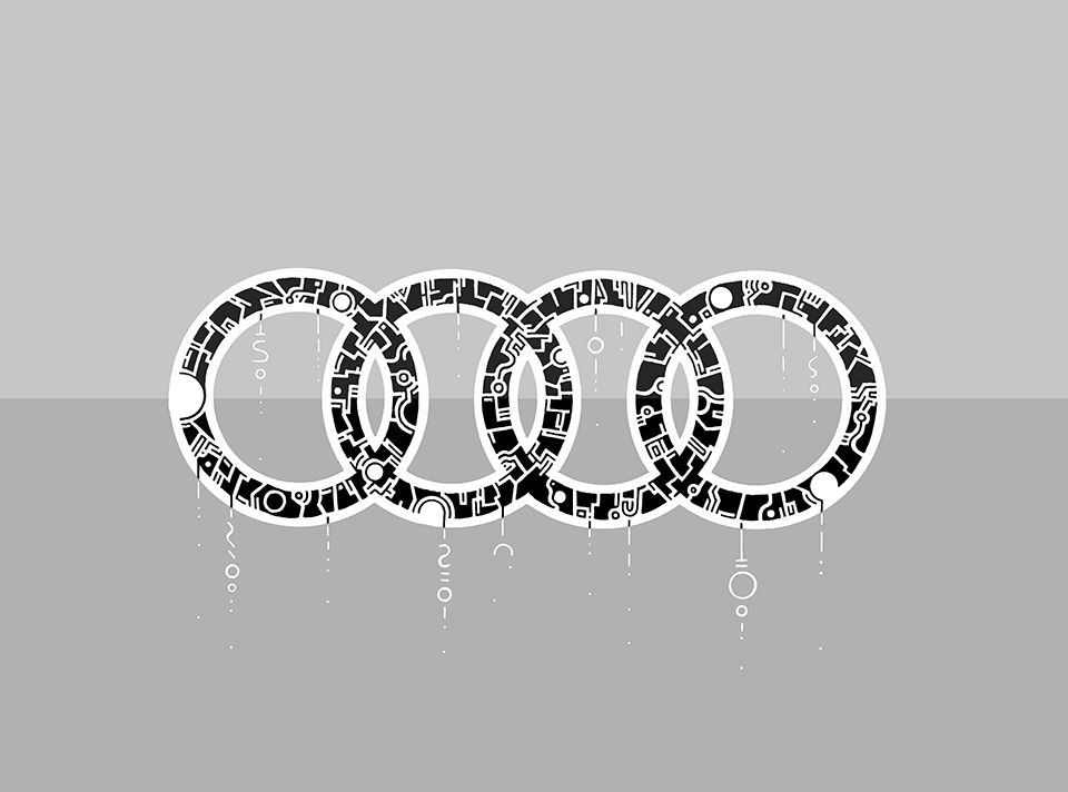 How to draw The Audi logo - 2nd version by ThomasOnTube on DeviantArt