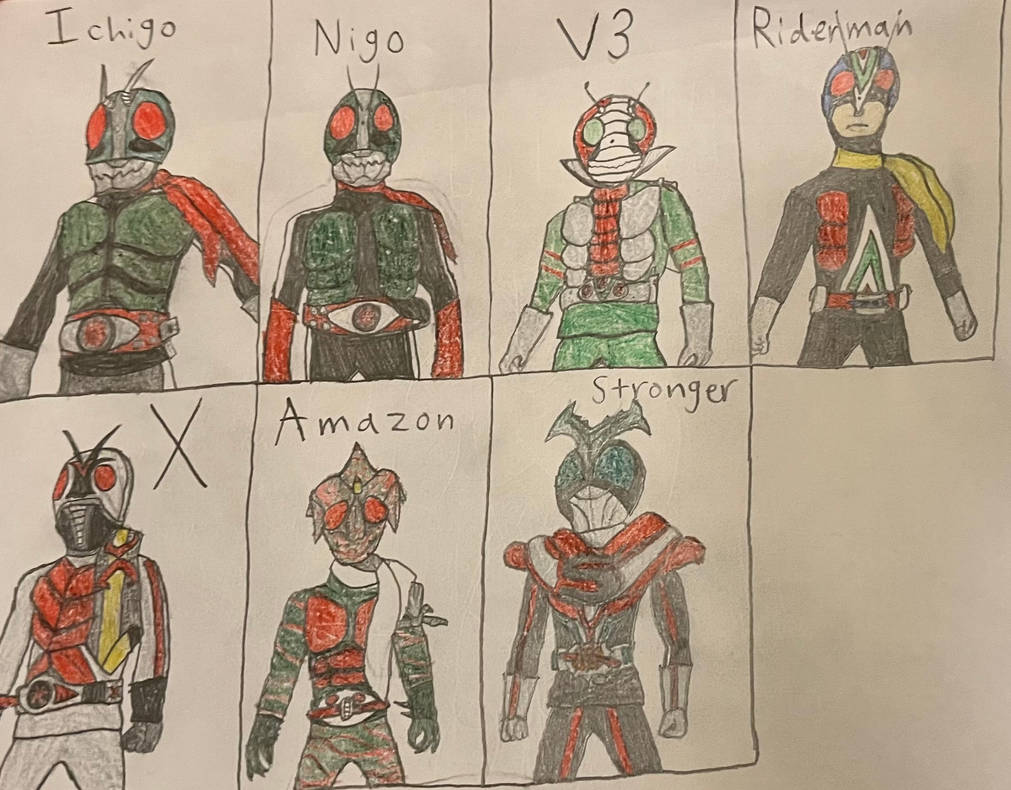 Seven Legendary Riders by CheepMovProd on DeviantArt