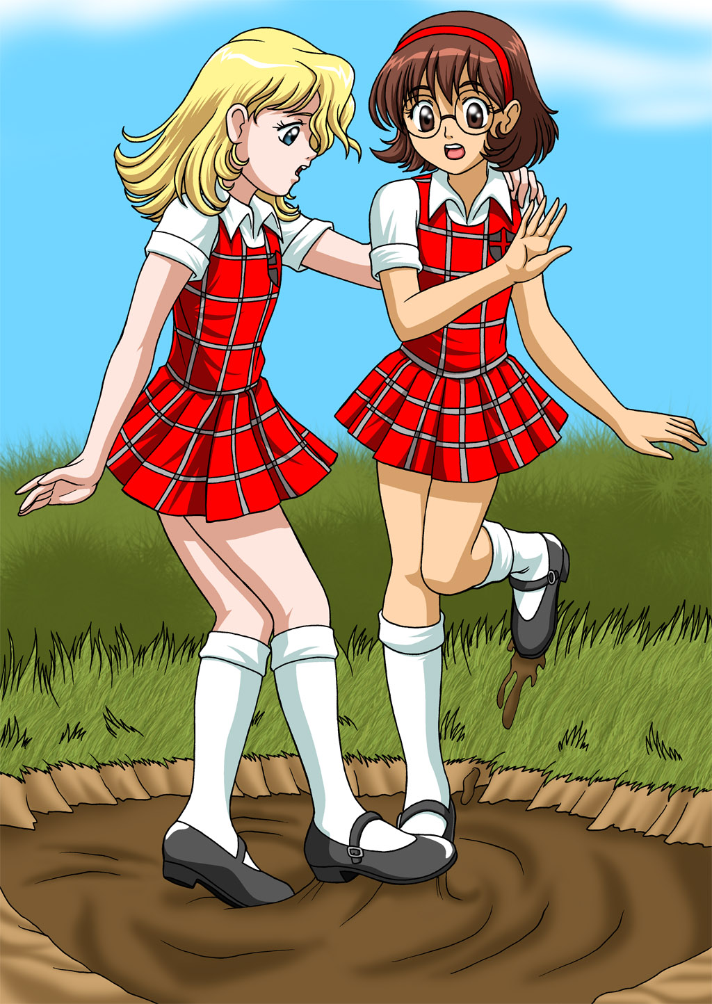 Schoolgirls in Quicksand 1