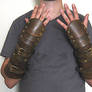 Carapace Bracers with buckle straps
