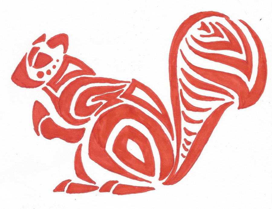 Squirrel Tribal by Korvuus on DeviantArt Squirrel Tribal by Korvuus on DeviantArt