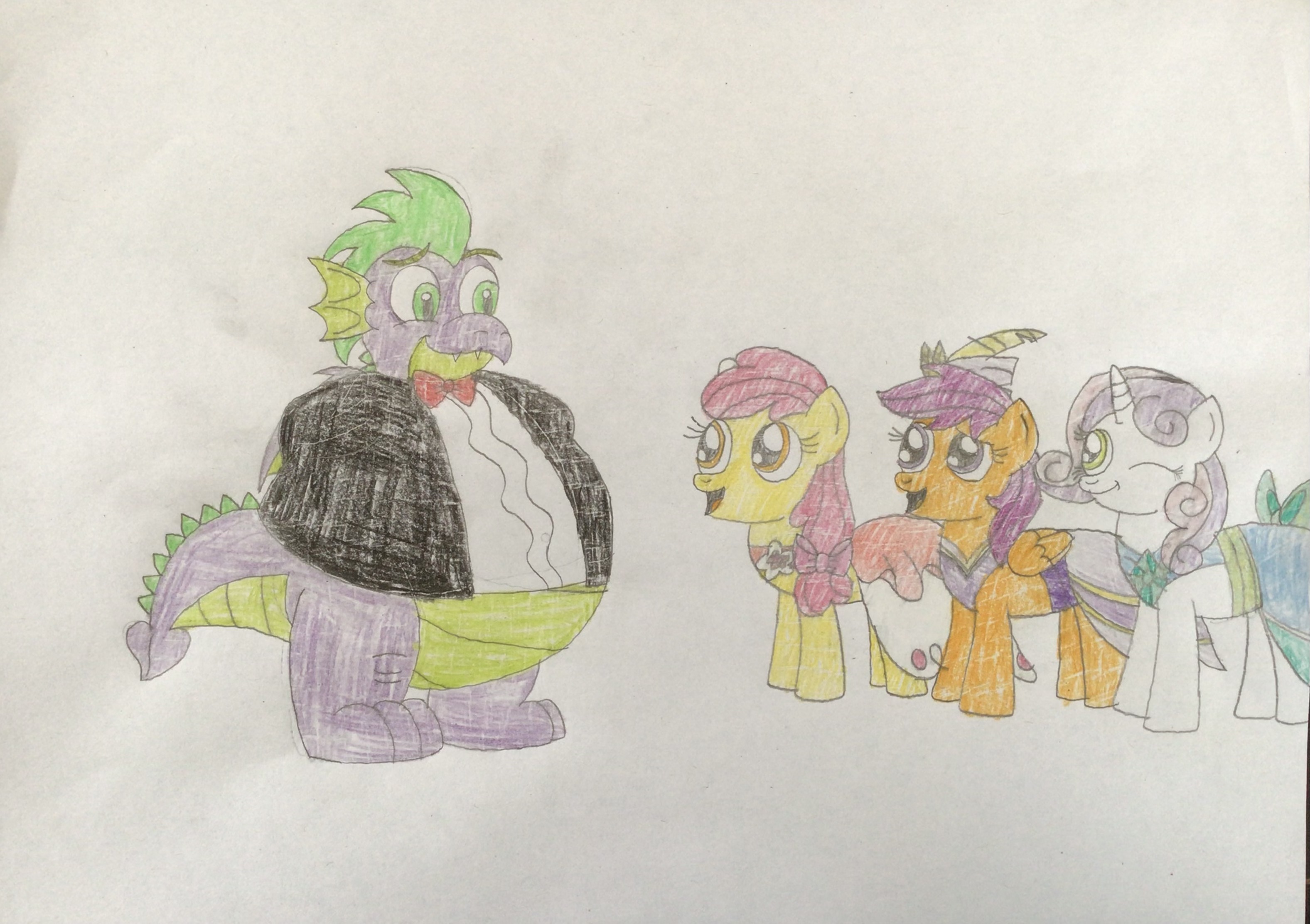 Spike and the CMC in Gala Clothes