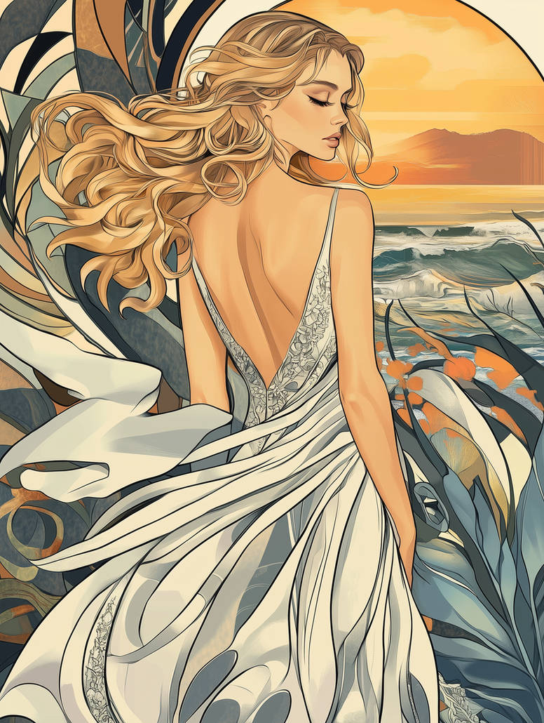 Deviantart White Robe Blonde, White Dress by stgbr on DeviantArt