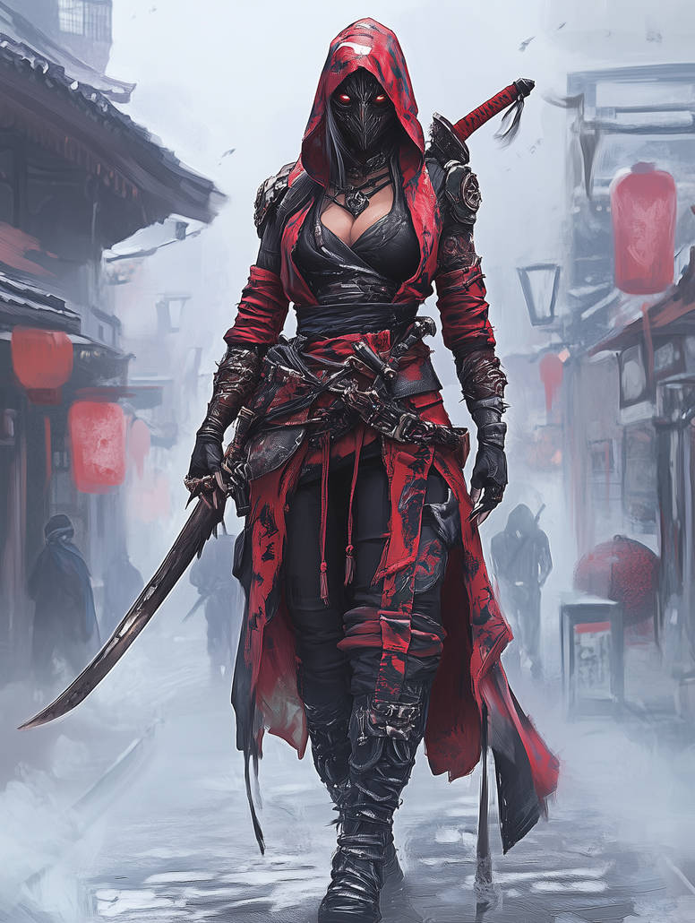 Red and Black Assassin, Full Mask by stgbr on DeviantArt