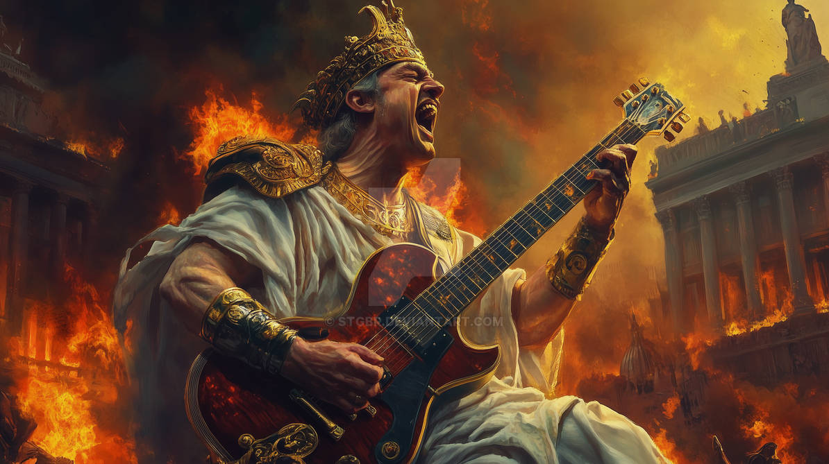 Nero Playing while Rome Burns by stgbr on DeviantArt