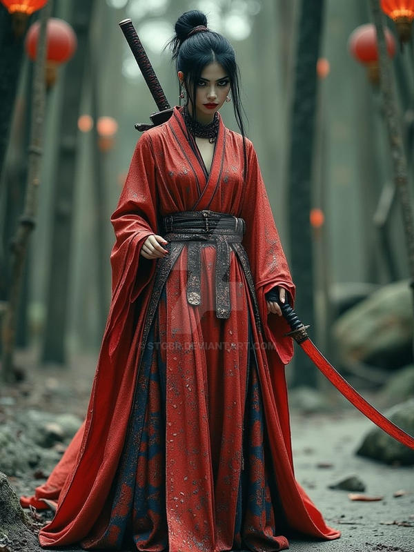 Sword Robe Samurai, Red Robes, Red Sword by stgbr on DeviantArt