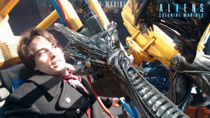 Me at PAX EAST killing a rather confused alien.