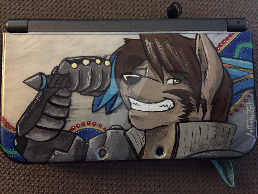 Canis armored Yuie Custom 3DS case [commission]