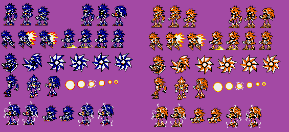 Mecha Sonic Sprites Sheet (My version) (Read D.) by JH-Production on  DeviantArt