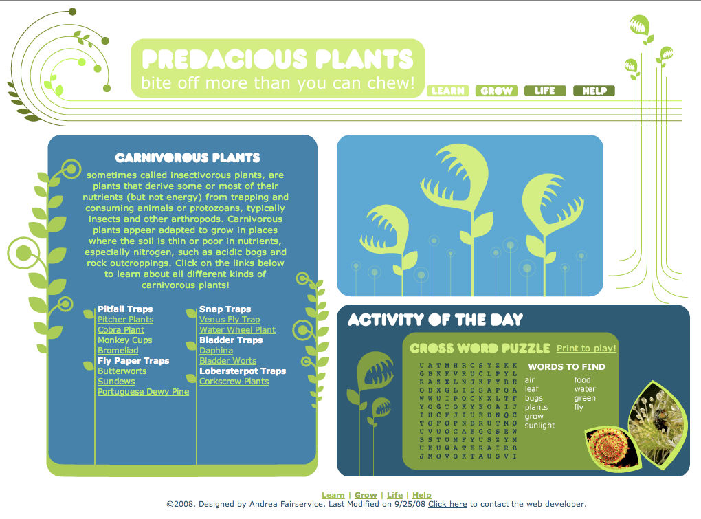 Predacious Plants by afair937 on DeviantArt