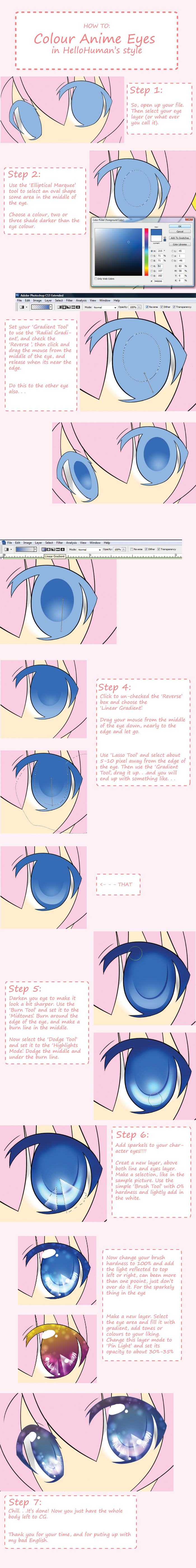 How to - Colour anime eyes