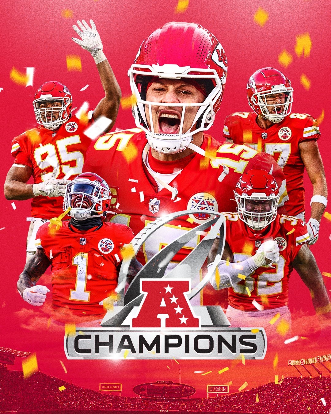 Kansas City Chiefs 2023 AFC Champions. by ladybird413 on DeviantArt