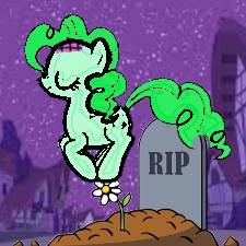 Zombie Pinkie Pie Jumping Out of Her Grave