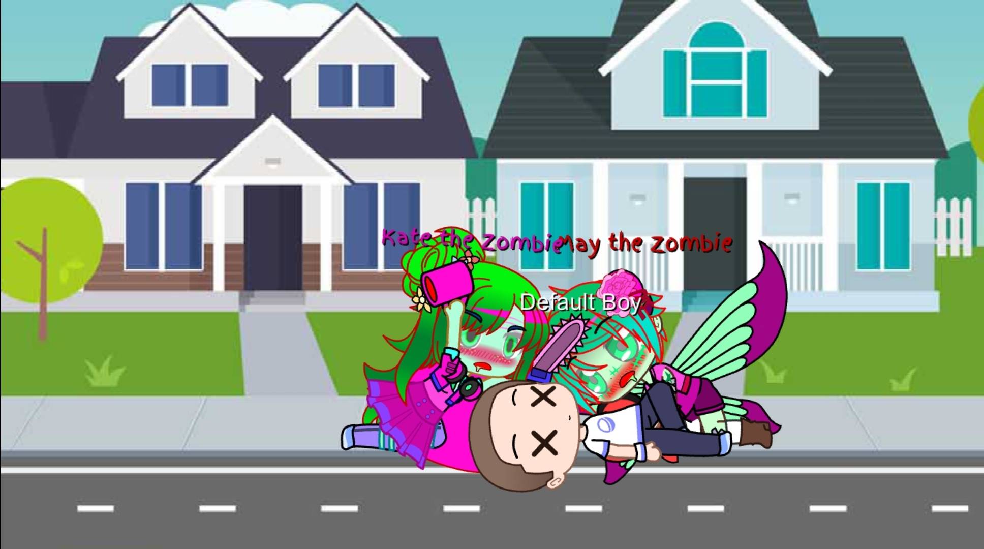 Kate and May eating Brains