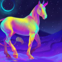 Unicorn 17: Neon by horseydino
