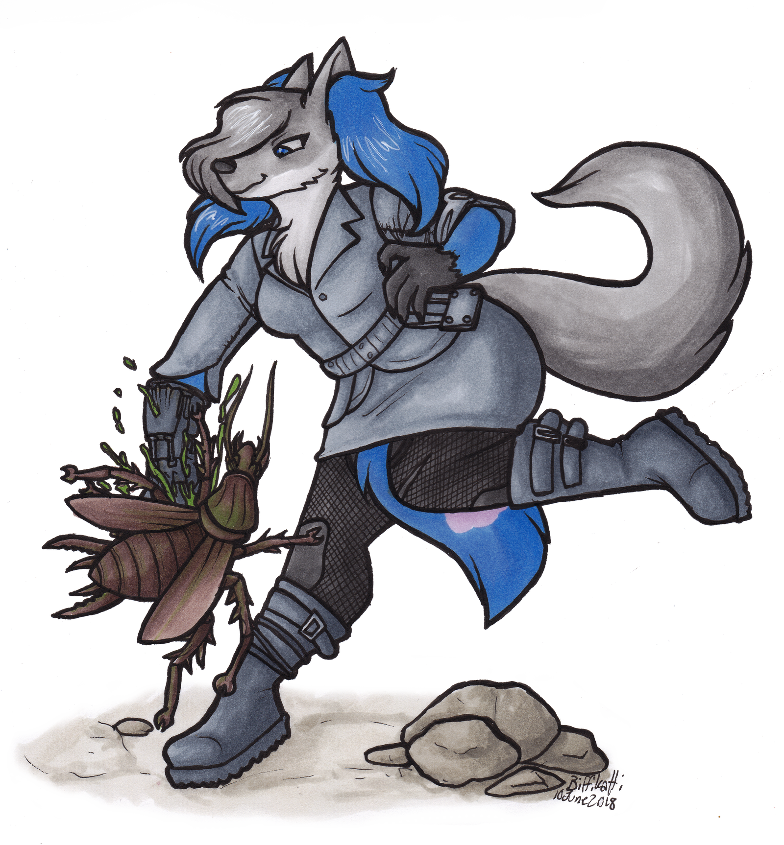 Roadroachhd Comm: Radroach Smasher by TheGutnishMaiden on DeviantArt