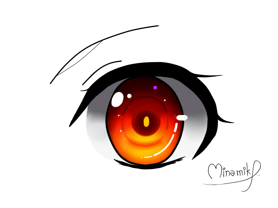 Hot-Red-Eye-Anime! by MinamikP on DeviantArt