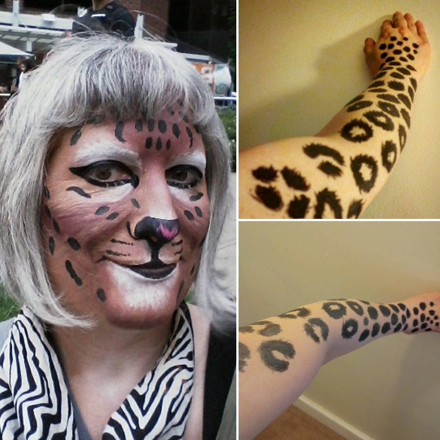 Realistic Leopard makeup-first try by toberkitty on DeviantArt